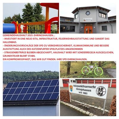 Das alles und noch viel mehr enthält der Haushalt