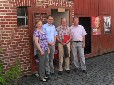 V. l. Dagmar Schmidt, David Rauber, Heinz Kuhlmann, Jürgen Mock