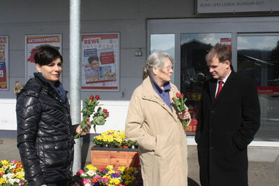 Marlene Vanderlinde-Teusch, Karin Hahn-Schwehn und Jürgen Mock